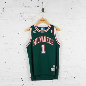 Vintage Adidas Youth NBA Milwaukee Bucks Jersey - Green - Youth L