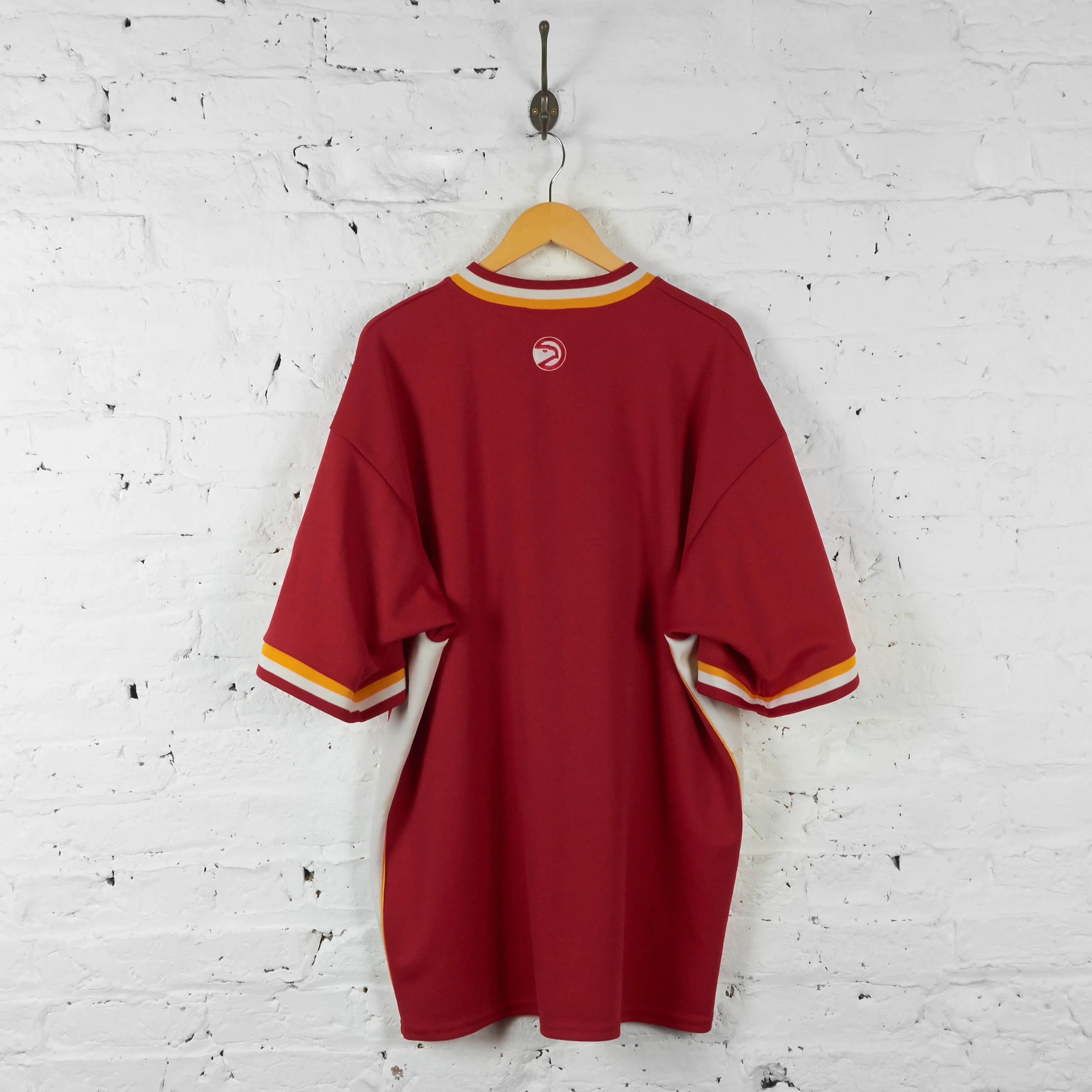 Vintage NBA Atlanta Hawks Jersey - Red/Yellow - L