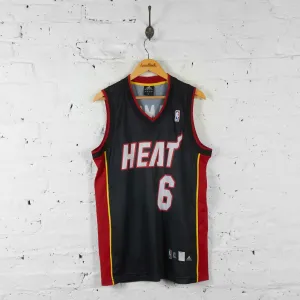 Vintage NBA Miami Heat James Jersey - Black/Red - XL