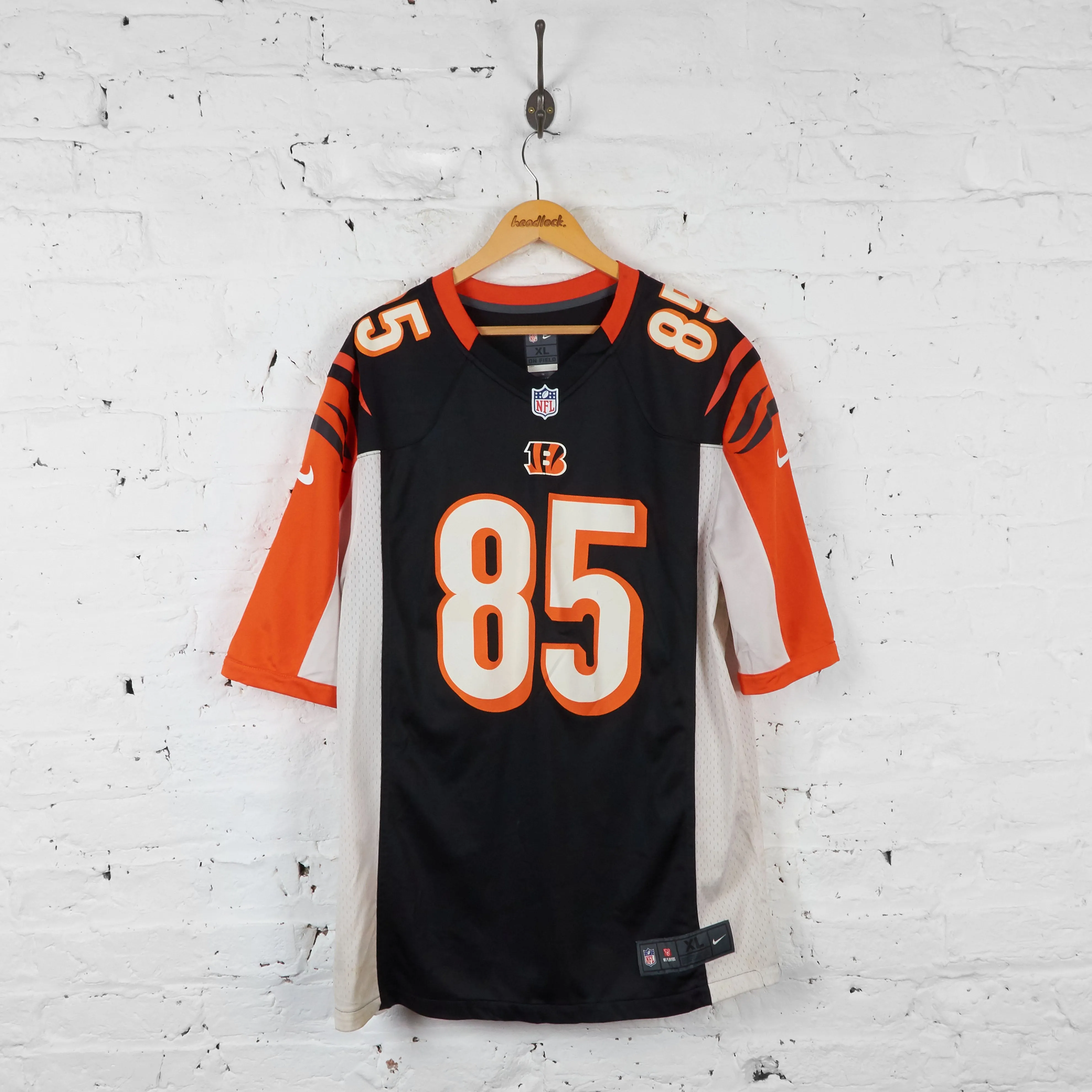 Vintage Nike Cincinnati Bengals NFL Jersey - Black/Orange - XL