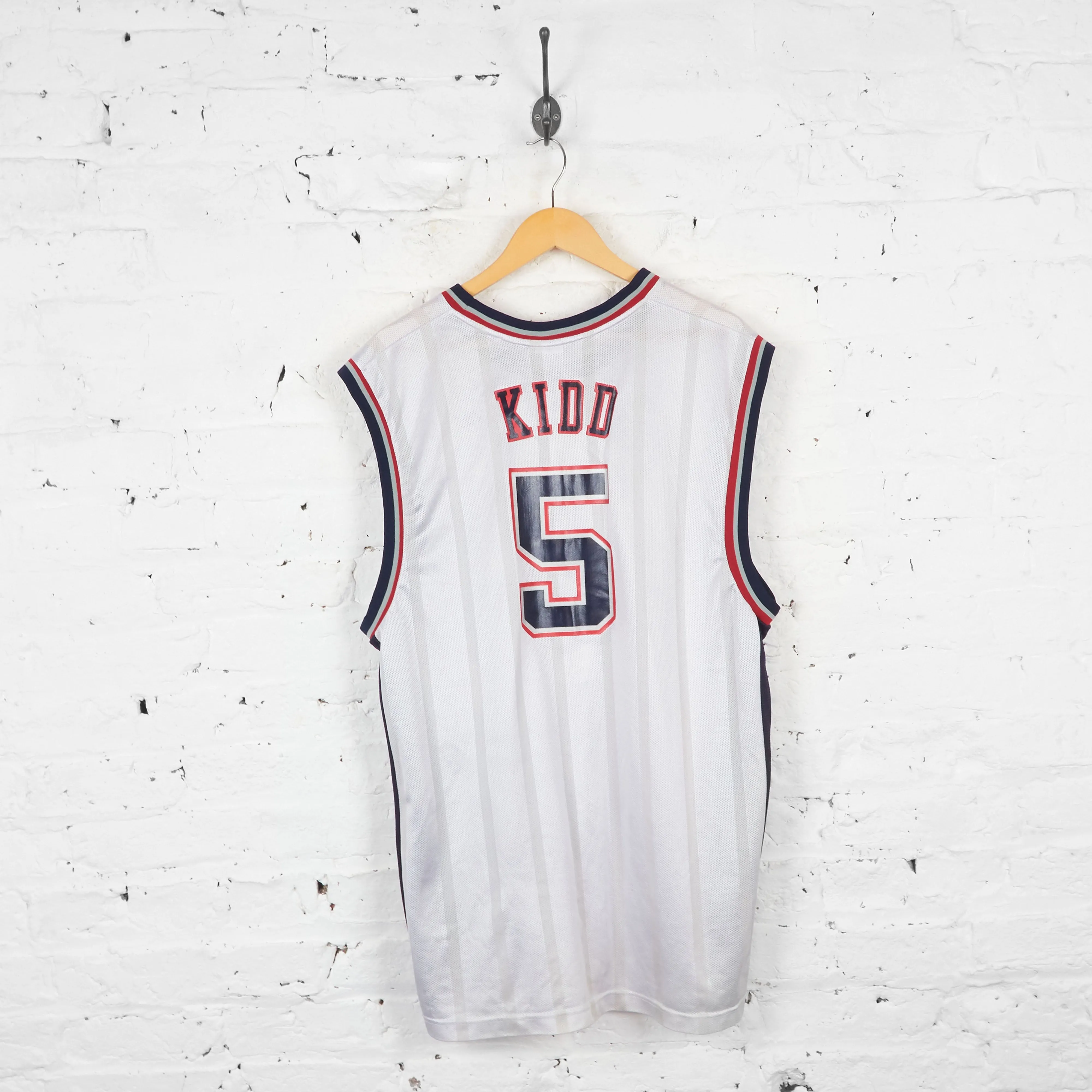 Vintage Reebok Brooklyn Nets NBA Jersey - White - L