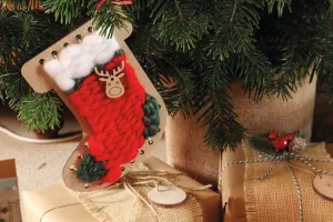 Weaving Stocking Decoration Full Craft Kit - All Materials & Instructions Included