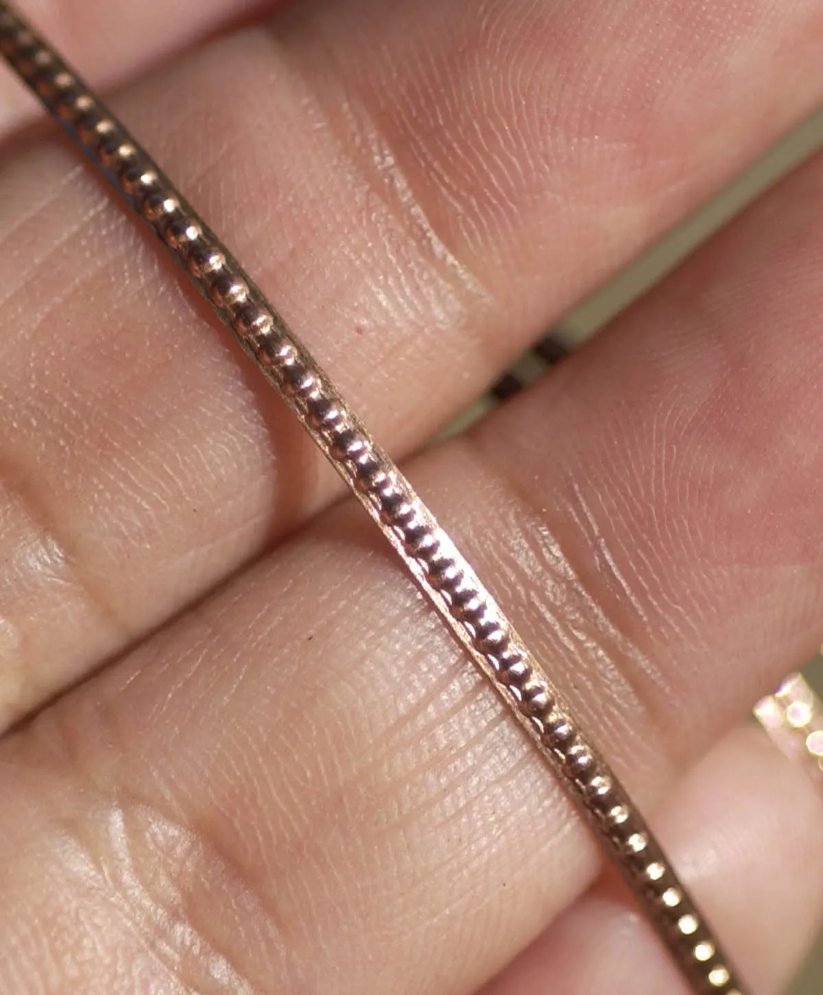Wire Play Dots Pattern Stock Shank 1.7mm Textured Metal Wire - Rings Bracelets Pendants Metalwork Variety Metals