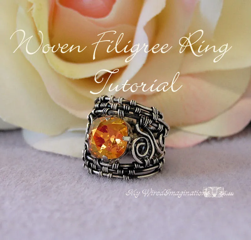 Wire Woven Filigree Rings, Wire Wrap Ring Tutorial