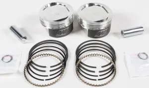 Wiseco K1656 K Piston Kit (73ci., Reverse Dome) - .010in. Oversize to 3.508in., 9.5:1 Compression