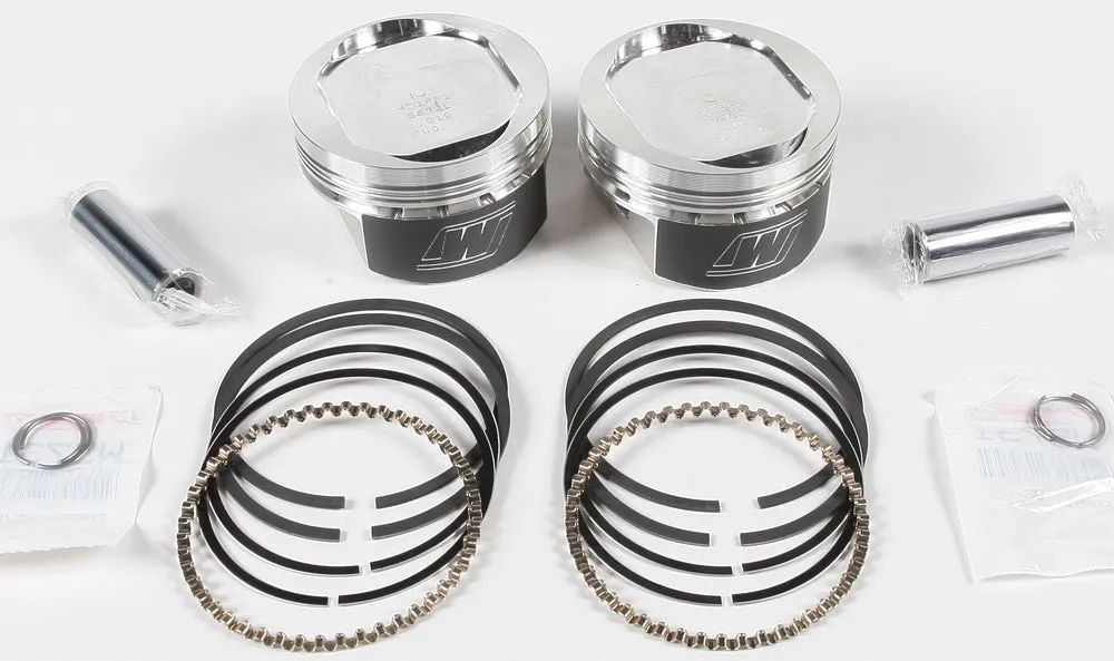 Wiseco K1656 K Piston Kit (73ci., Reverse Dome) - .010in. Oversize to 3.508in., 9.5:1 Compression
