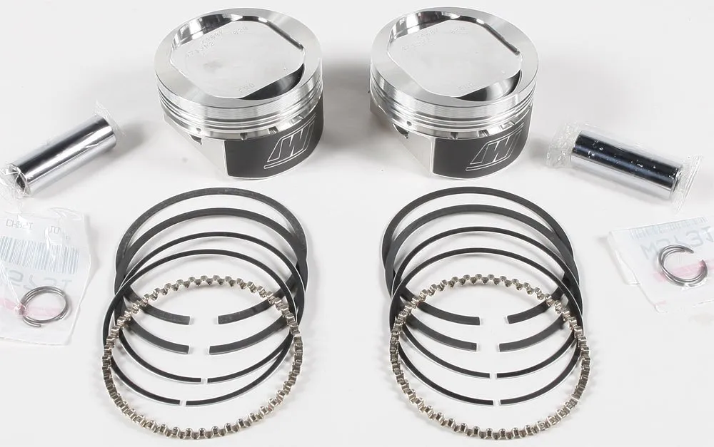 Wiseco K1684 K Piston Kit (73ci., Reverse Dome) - .020in. Oversize to 3.518in., 10:1 Compression