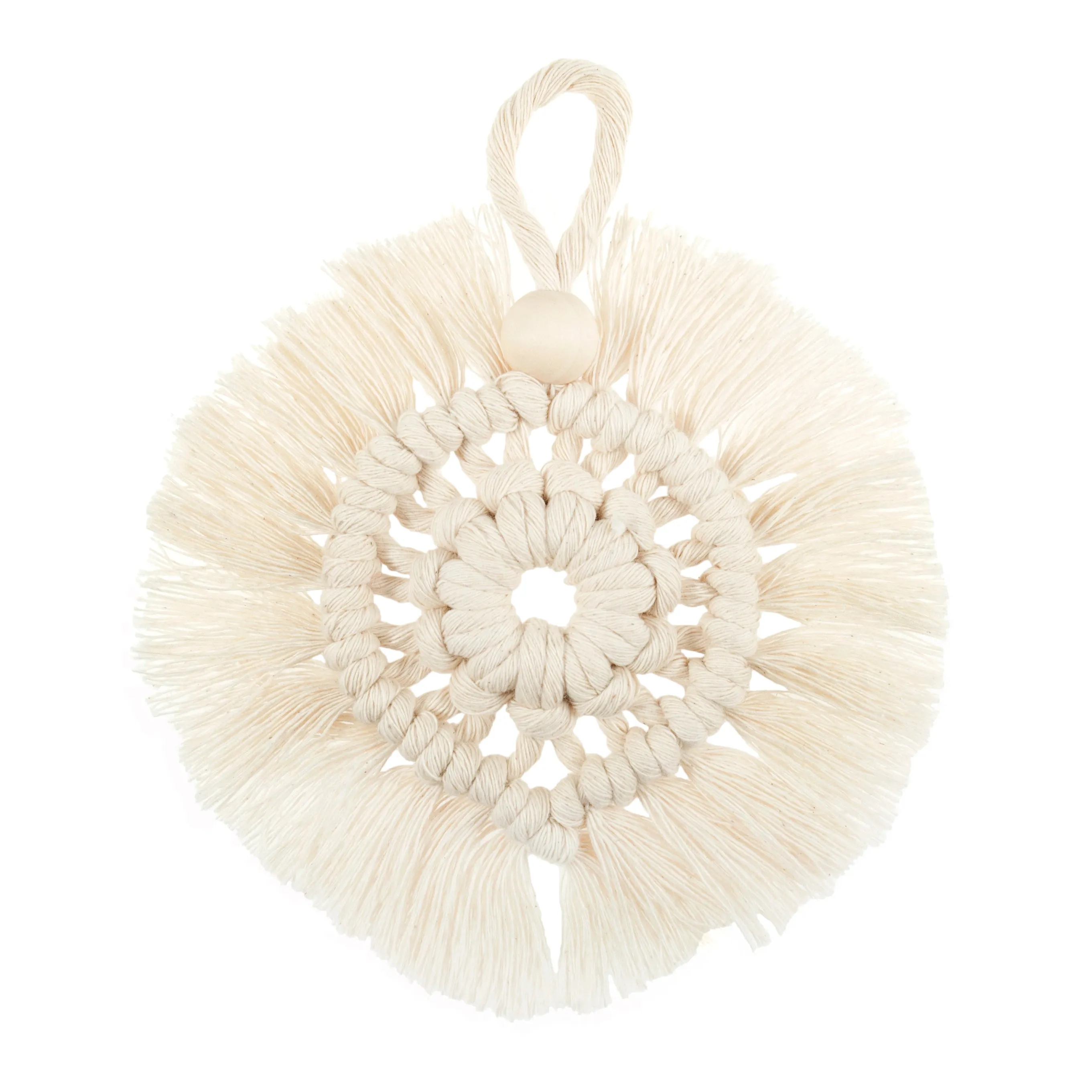 Wreath: Natural Begginers Macramé Kit  - All Materials & Instructions Included