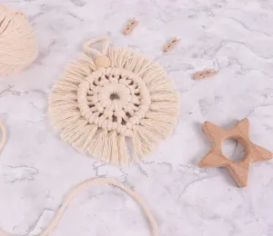 Wreath: Natural Begginers Macramé Kit  - All Materials & Instructions Included