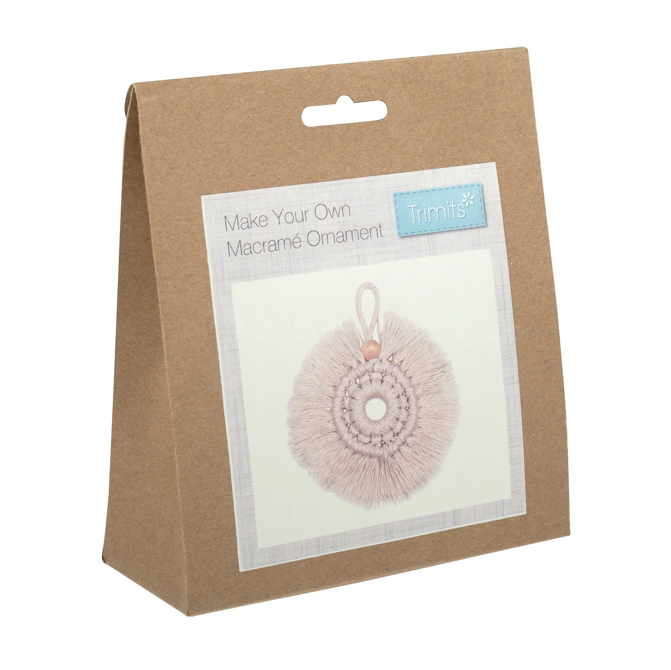 Wreath: Natural Begginers Macramé Kit  - All Materials & Instructions Included